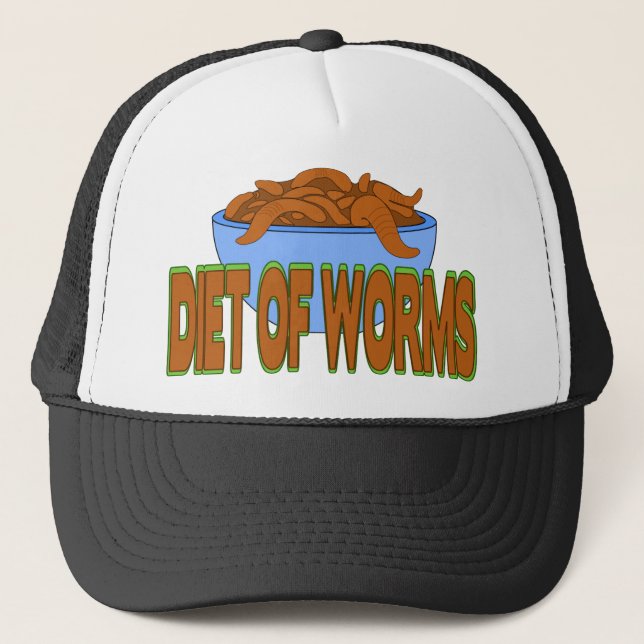 Diet of Worms Trucker Hat (Front)