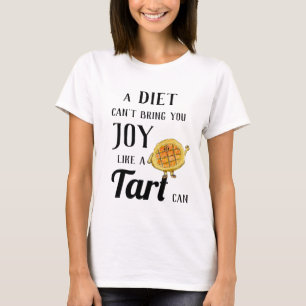 Diet vs Treacle Tart Funny Quirky Cake Baking Pun T-Shirt
