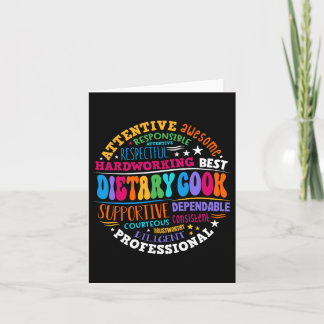 Dietary Cook Appreciation Week Healthcare Workers Card