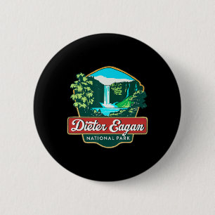Dieter Eagan National Park Hiking Camping Wildlife 6 Cm Round Badge