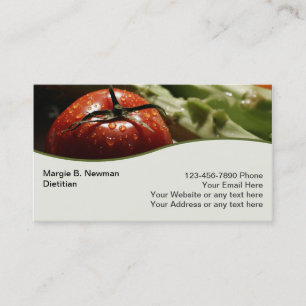 Dietician Business Cards