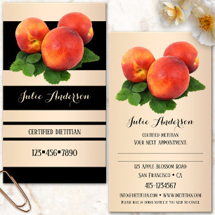 Dietician Nutritionist Appointment Business Card
