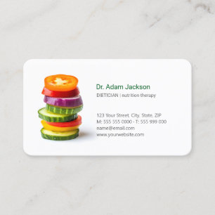 Dietician Nutritionist Food Therapy Business Card