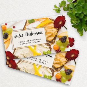 Dietician Nutritionist Health Coach Business Card