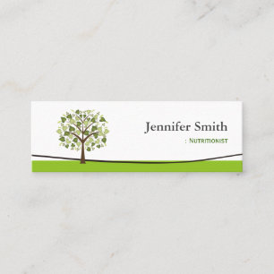 Dietician Nutritionist - Wishing Tree of Hearts Mini Business Card
