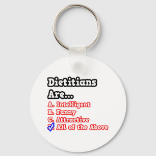 Dietician Quiz...Joke Key Ring