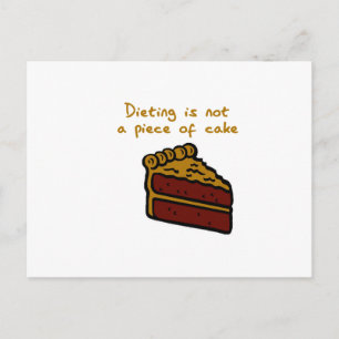 DIETING POSTCARD