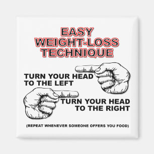 Dieting Weight-Loss Funny Fridge Magnet