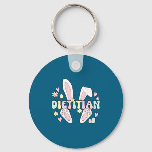 Dietitian Easter Bunny Dietetics Easter Design Key Ring