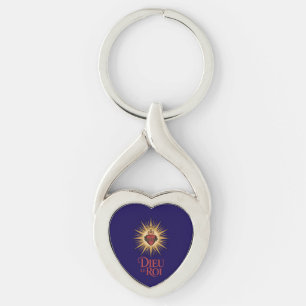 Dieu Le Roi Catholic Monarchist Sacred Heart Shirt Key Ring