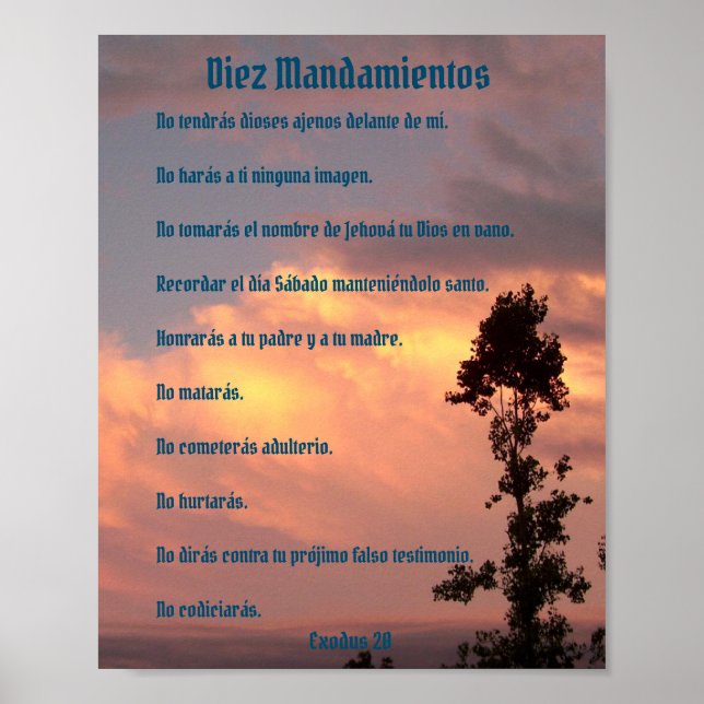 Diez Mandamientos - Cielo Poster (Front)