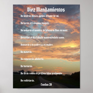 Diez Mandamientos - cielos de viaje Poster