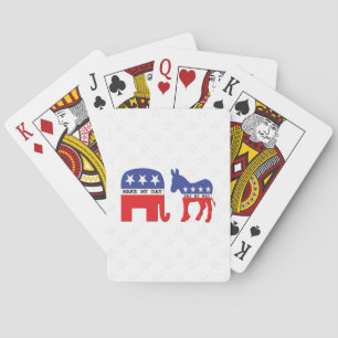 Difference Between Republicans and Democrats Funny Playing Cards