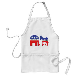 Difference Between Republicans and Democrats Funny Standard Apron