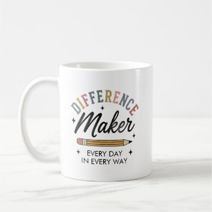Difference Maker Appreciation Gift School Teacher  Coffee Mug