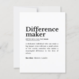 Difference Maker – Inspirational Quote Postcard
