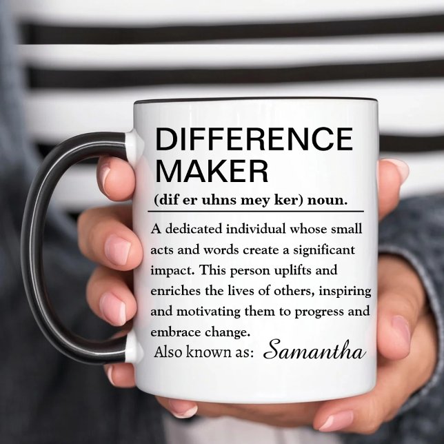 Difference Maker Mug - Inspirational Personalised  (Creator Uploaded)