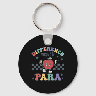 Difference Maker Para Teacher Paraprofessional Par Key Ring
