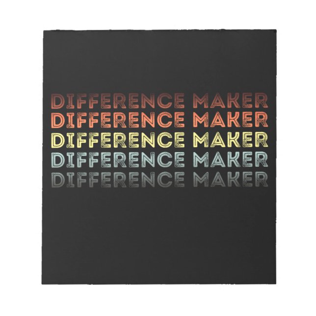 Difference Maker Vintage Notepad (Front)