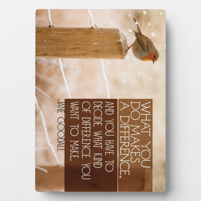 Difference You Want To Make Plaque (Front)