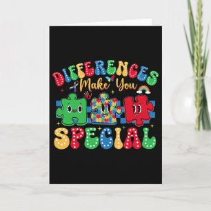 Differences Make You Special Autism Awareness Day Card