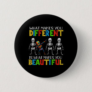 Different Beautiful Autism Awareness Puzzle Piece 6 Cm Round Badge