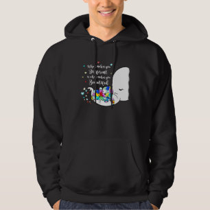 Different Beautiful Autism Awareness Puzzle Piece Hoodie