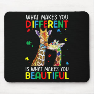 Different Beautiful Autism Awareness Puzzle Piece Mouse Pad