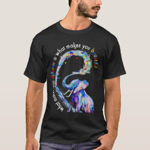 Different Beautiful Autism Awareness Puzzle Piece T-Shirt