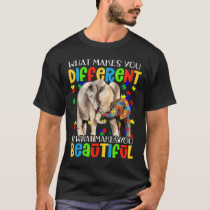 Different Beautiful Autism Awareness Puzzle Piece  T-Shirt