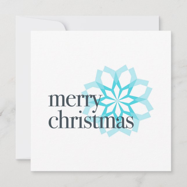 Different, classical design of "Merry Christmas" Holiday Card (Front)