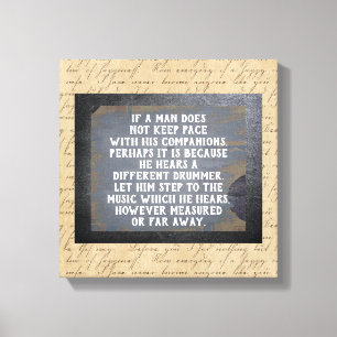 Different Drummer -- Canvas Art Print