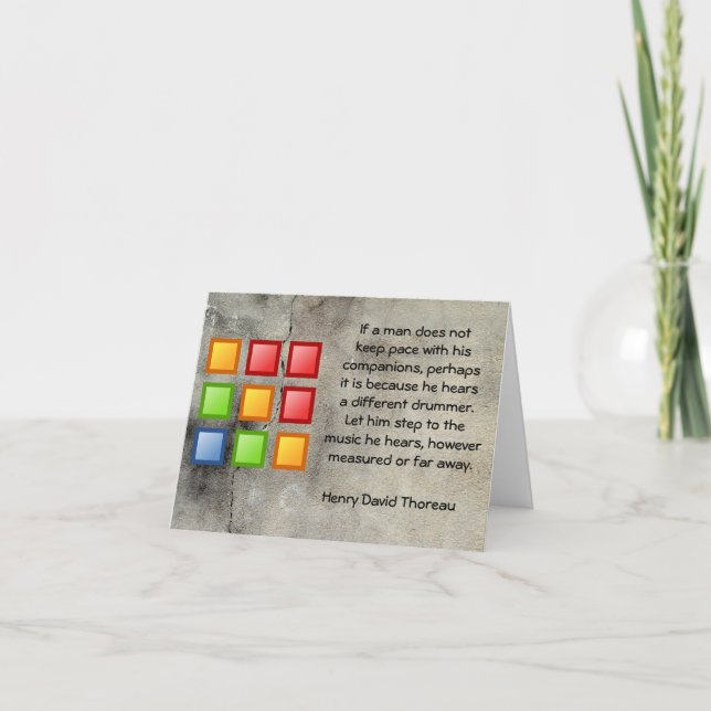 Different Drummer Card (Front)