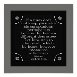 Different Drummer -- Large Poster Print