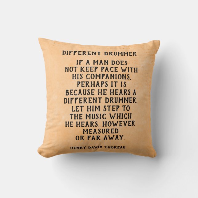 Different Drummer - pillow (Front)