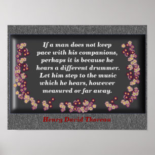 Different Drummer Poster