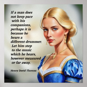 Different Drummer Quote March to Music you hear Poster