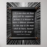 Different Drummer Quote Thoreau Series 1