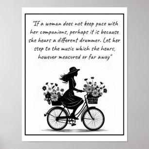 Different Drummer -- Woman quote Poster