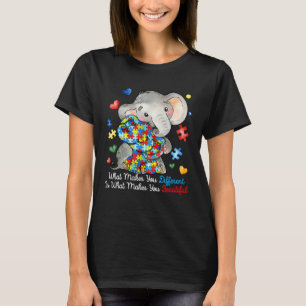 Different Elephant Mum Autism Awareness Month Kids T-Shirt