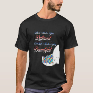 Different Elephant Mum Autism Child Awareness T-Shirt