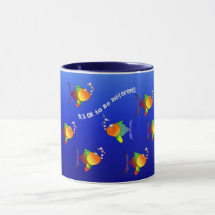 Different Fish mug - choose style & colour