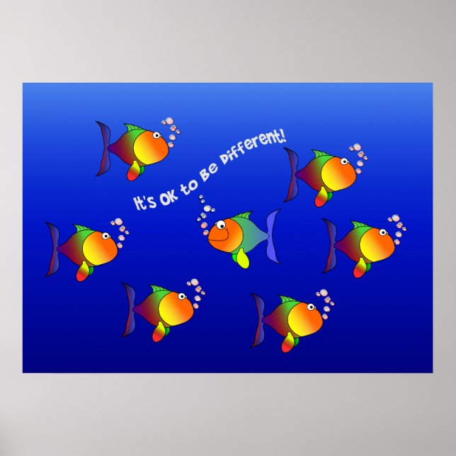 Different Fish poster - customise! (Front)