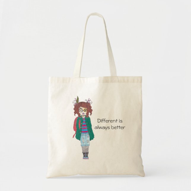 Different Is Always Better Tote Bag (Front)