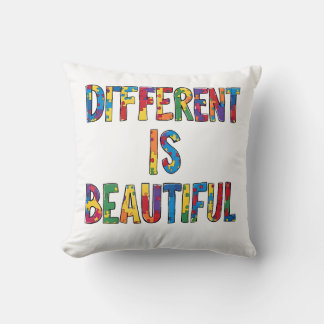 Different Is Beautiful - Autism Awareness Cushion
