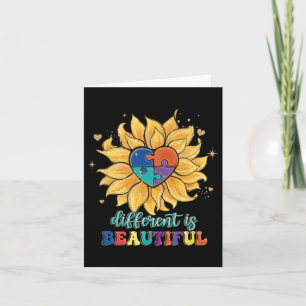 Different Is Beautiful Autism Awareness Month Wome Card