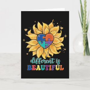 Different Is Beautiful Autism Awareness Month Wome Card