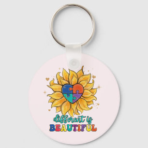 Different is Beautiful Autism Key Ring