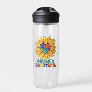 Different is Beautiful Autism Water Bottle