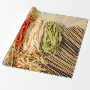 Different kinds of Pasta Wrapping Paper